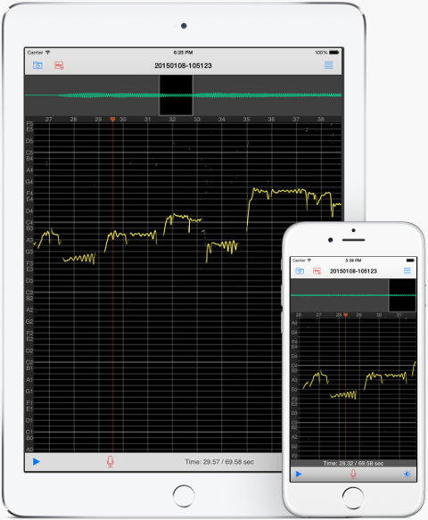 Singscope app on iPhone and iPad